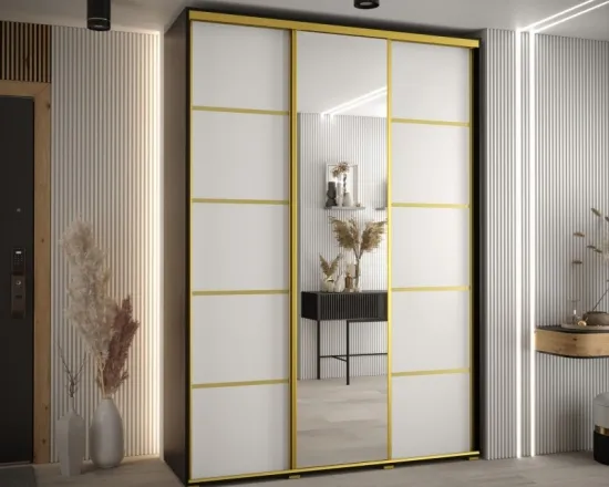 Skriňa s posuvnými dverami so zrkadlom Davos 5 170 cm 45 cm hĺbky