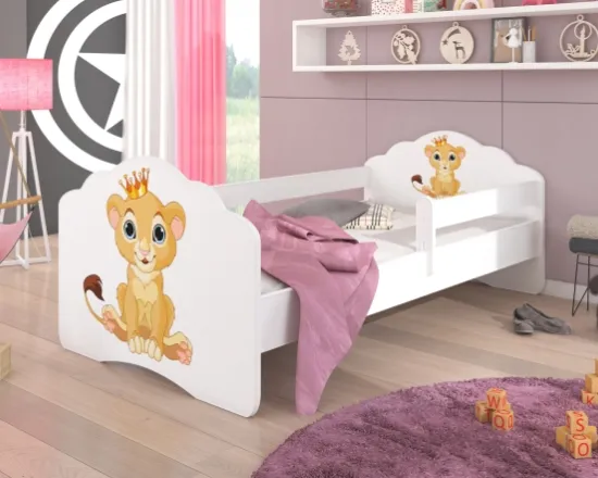 Posteľ s matracom a zábranou Casimo Lion 160