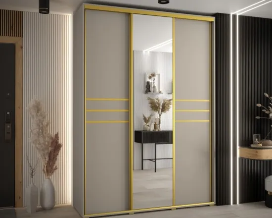 Skriňa s posuvnými dverami so zrkadlom Dakota 11 180 cm 45 cm hĺbky