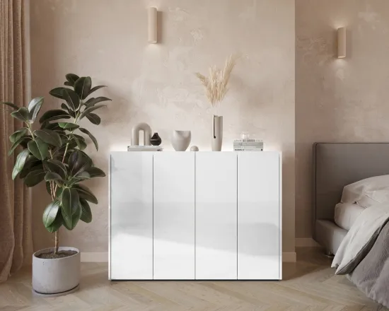 Komoda Easy štvordverová s LED osvetlením v balení