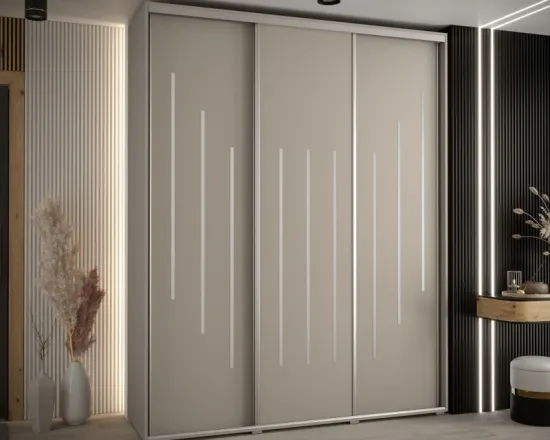Posuvná skriňa vysoká Dakota 8 200 hĺbka 60 cm výška 235,2 cm