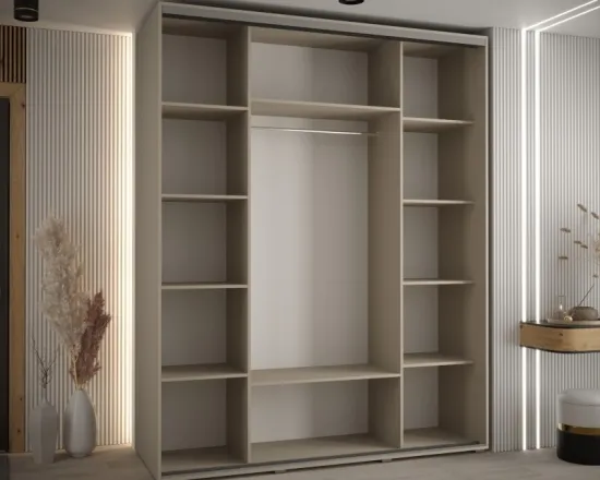 Posuvná skriňa vysoká Dakota 12 190 hĺbka 60 cm výška 235,2 cm