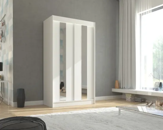Skriňa s posuvnými dverami so zrkadlom Balton 120 cm