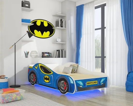 Posteľ s matracom a osvetlením Batcar 160
