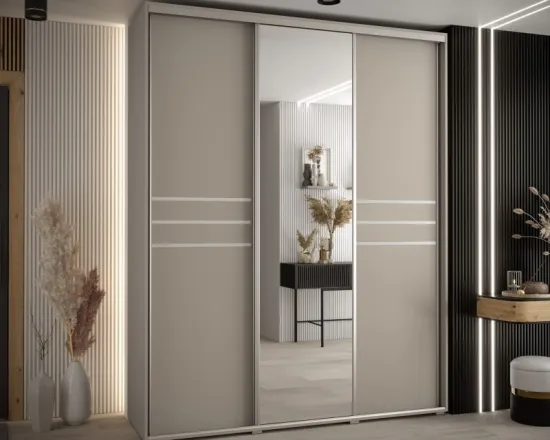Skriňa s posuvnými dverami so zrkadlom Dakota 11 190 cm 60 cm hĺbky