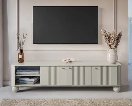 TV stolík Vesper s guľatými nožičkami