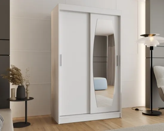 Skriňa s posuvnými dverami so zrkadlom Rossa 120 cm
