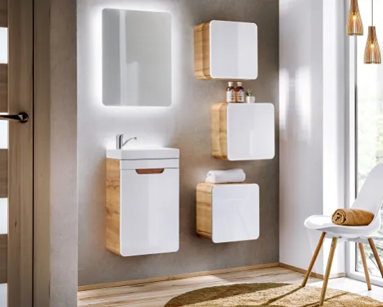 Závesná skrinka Aruba White