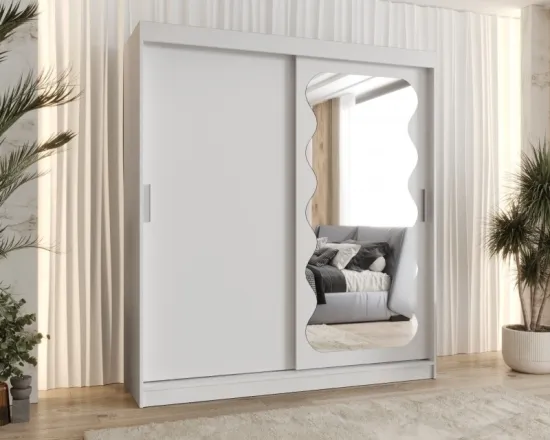 Skriňa s posuvnými dverami so zrkadlom Spoti 180 cm