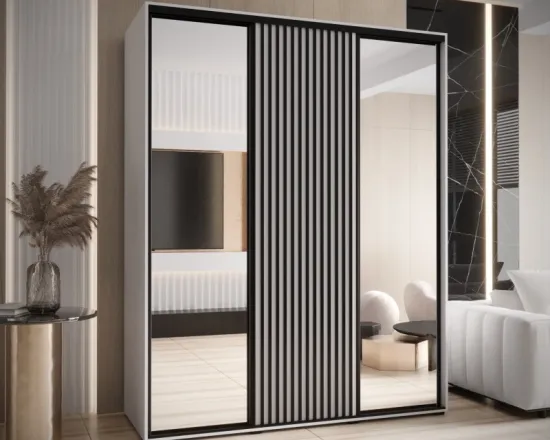 Skriňa s posuvnými dverami so zrkadlom Lanko 2 190 cm 60 cm hĺbky