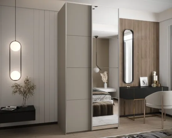 Skriňa s posuvnými dverami so zrkadlom Lux 3 120