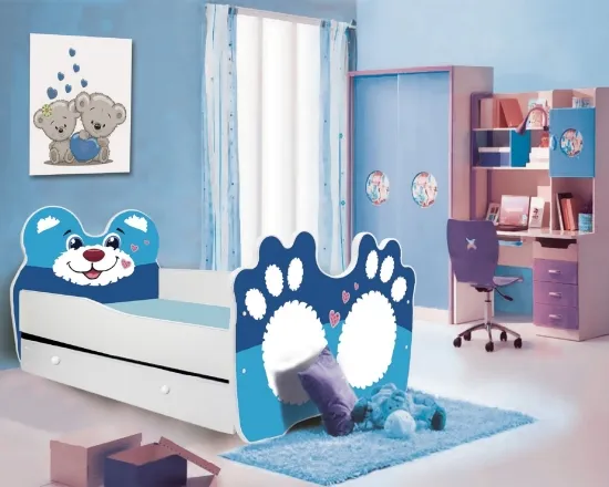 Posteľ s matracom a zásuvkou Bear 140x70 cm