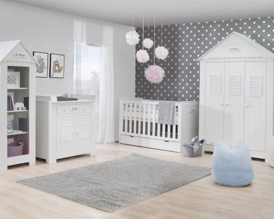 Detská postieľka Blanco 140x70 Marsylia MDF