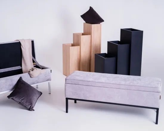 Taburet Edi 120 na kovových nožičkách