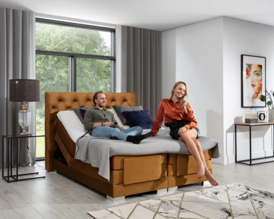 Kontinentální postel 180 Clover s elektrickou relaxační funkcí