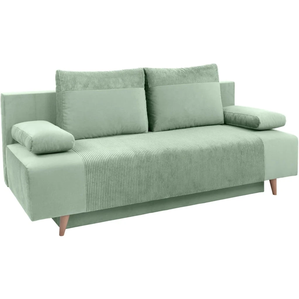 Sofa Leon z funkcją spania typu DL i pojemnikiem na pościel BRW Sofa