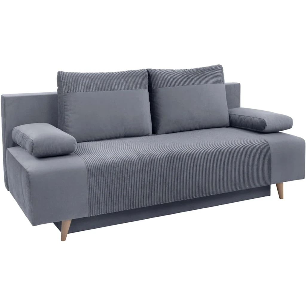 Sofa Leon z funkcją spania typu DL i pojemnikiem na pościel BRW Sofa