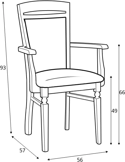 Krzesło Bawaria z podłokietnikami