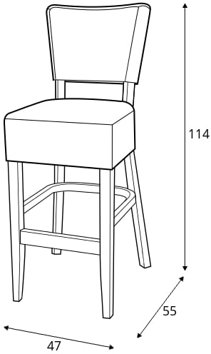 Židle barová BST-9608/1