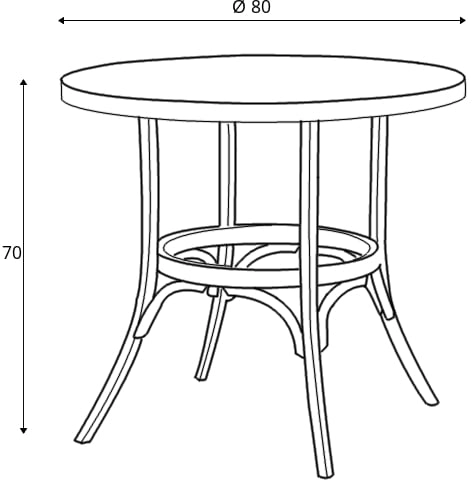 Stůl ST-0006 (pr. 80cm)