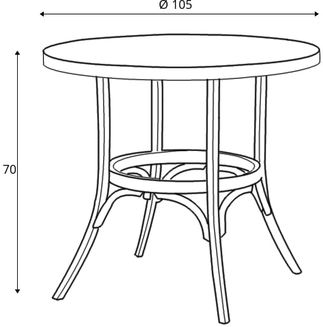 Stůl ST-0006 (pr.105cm)