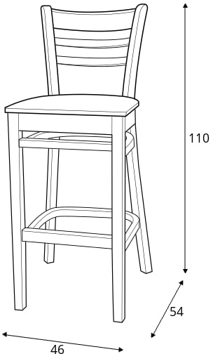 Židle barová BST-9907