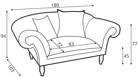Sofa Cupido 1.5S