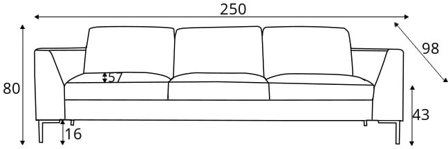 Sofa 3XL-osobowa Ohio