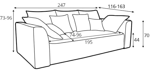 Sofa Royal IV Mega LUX 3DL