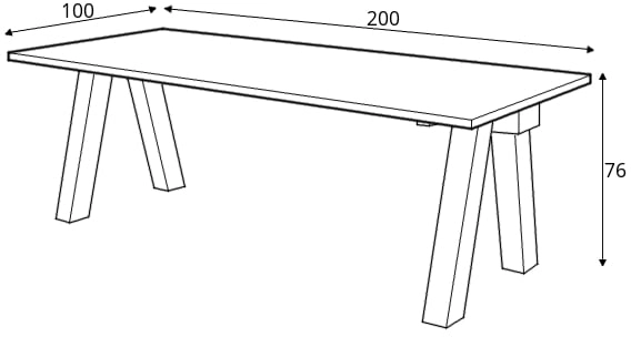 Stůl Balk 200 x 100