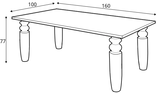 Stůl Drexler 160 x 100