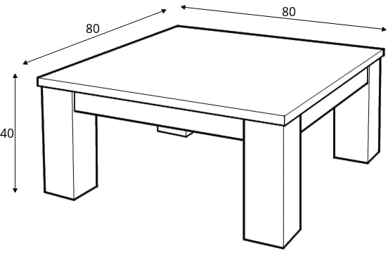 Konferenční stolek JBF 80 x 80