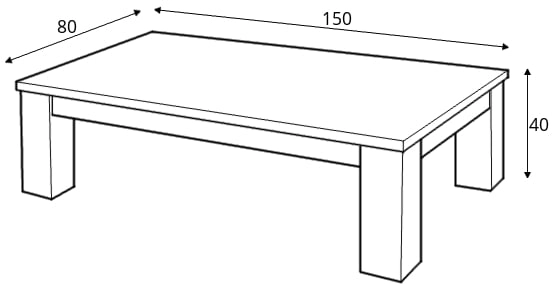 Konferenční stolek JBF 150 x 80