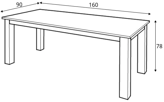 Stůl JBF 160 x 90