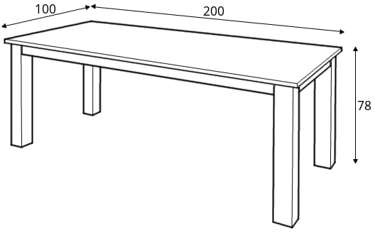 Stůl JBF 200 x 100
