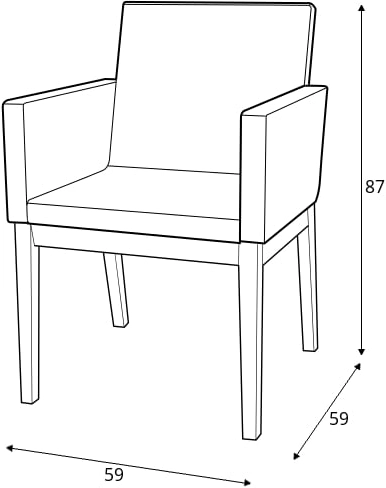Židle s područkami B-1228