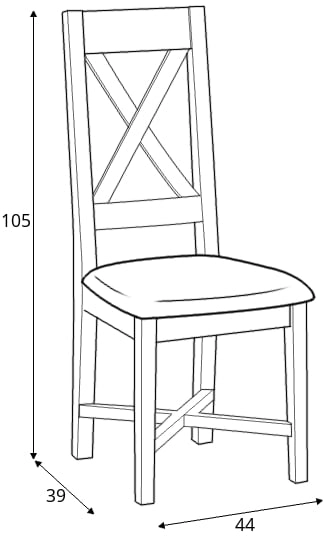 Krzesło prowansalskie do kuchni lub jadalni Provance