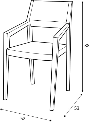 Židle s područkami B-1403