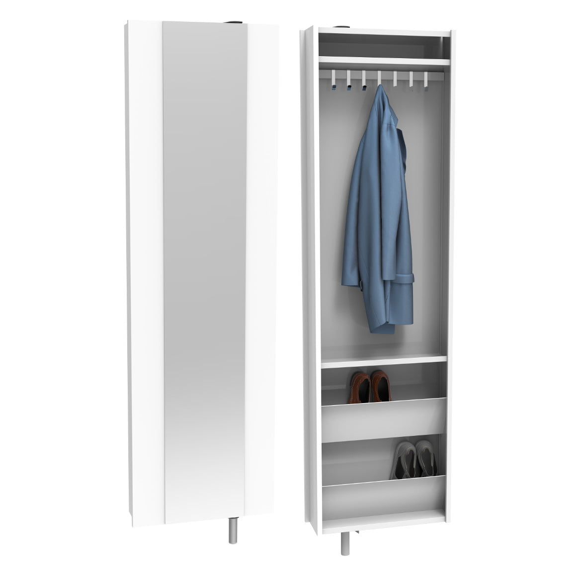 

Šatní skříň s zrcadlem Home Flash - Allhall