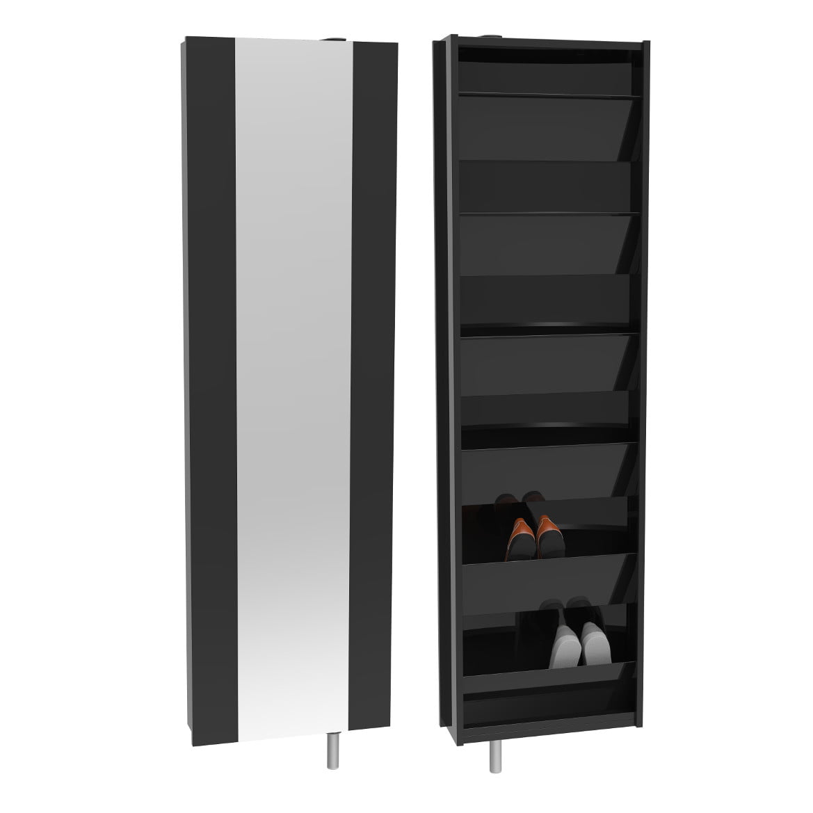 

Šatní skříň s zrcadlem Home Flash - Allhall
