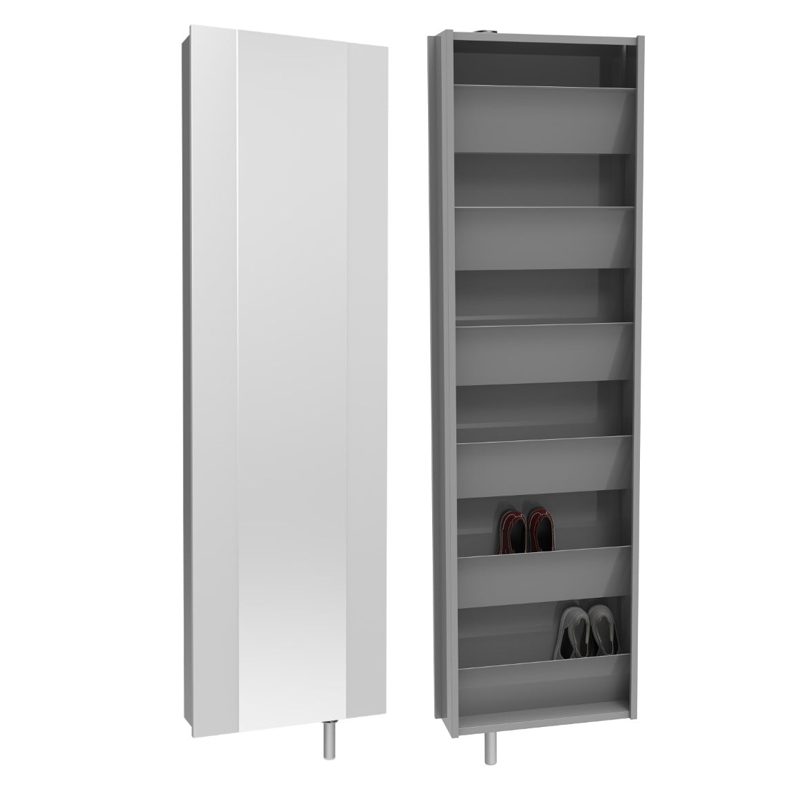Šatní skříň s zrcadlem Home Flash - Allhall