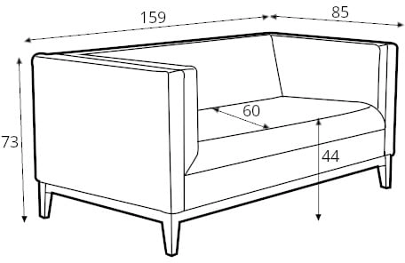 Sofa 2-osobowa by-Tom