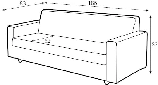 Sofa 3-osobowa Zugo
