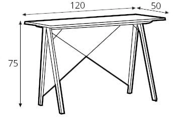 Psací stůl 120x50 Slim