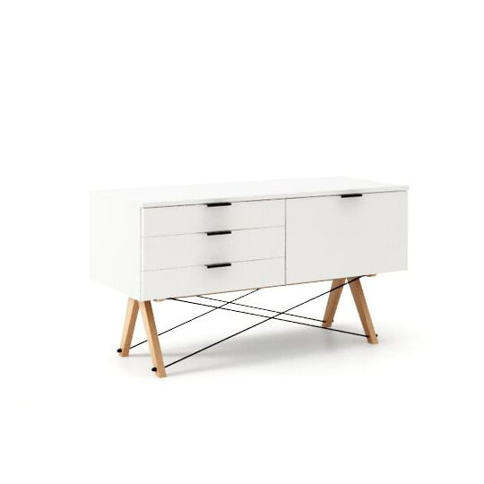 

Skříňka Sideboard s třemi zásuvkami a dvířky - Minko