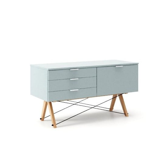 

Skříňka Sideboard s třemi zásuvkami a dvířky - Minko