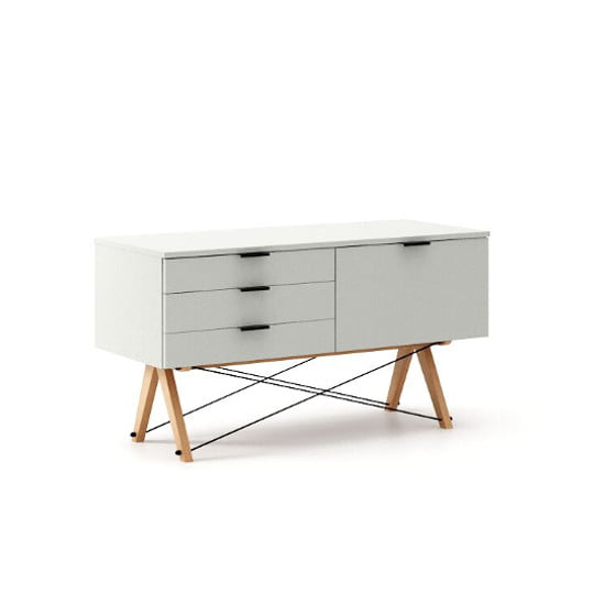 

Skříňka Sideboard s třemi zásuvkami a dvířky - Minko