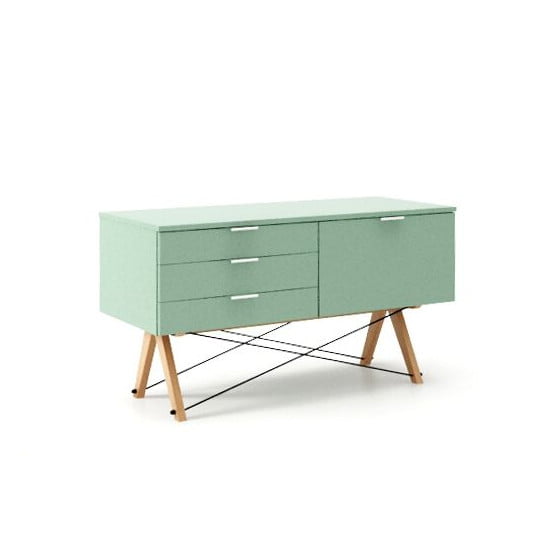 

Skříňka Sideboard s třemi zásuvkami a dvířky - Minko