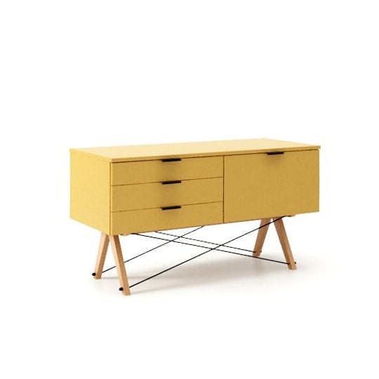 

Skříňka Sideboard s třemi zásuvkami a dvířky - Minko