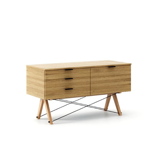 

Skříňka Sideboard s třemi zásuvkami a dvířky - Minko